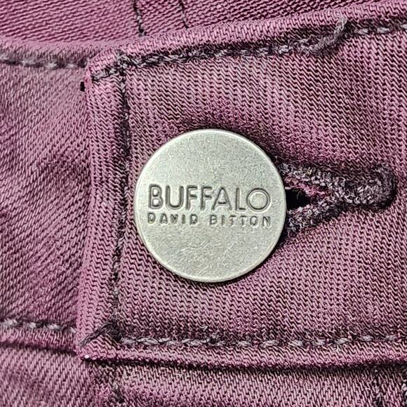 Buffalo David Bitton Jeans Womens 10/30 Purple Burgundy Mid Rise Skinny Stretch - Picture 2 of 13